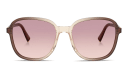 Shop MIU MIU Vertical Logo Oversized Square Sunglasses online.