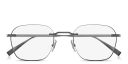 Shop Dunhill Logo Signature Rimless Square Eyeglasses online.