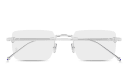 Shop Cartier Pasha Rimless Rectangle Eyeglasses online.