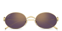 Shop Cartier Clash de Cartier Oval Sunglasses online.