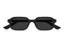 Shop Alexander McQueen Spike Rectangle Sunglasses online.