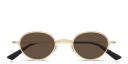 Shop Alexander McQueen Linear Unisex Panthos Sunglasses online.