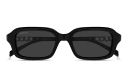 Shop GUCCI Logo Signature Rectangle Sunglasses online.