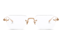 Shop AKONI Juno-Four Unisex Wide Rimless Rectangle Eyeglasses online.