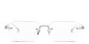 Shop AKONI Juno-Four Unisex Wide Rimless Rectangle Eyeglasses online.