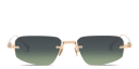 Shop AKONI Juno-Three Unisex Rimless Rectangle Sunglasses online.