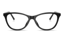 Shop Dolce & Gabbana Logo Signature Wide Cat-Eye Eyeglasses online.