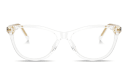 Shop Dolce & Gabbana Logo Signature Wide Cat-Eye Eyeglasses online.