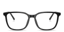 Shop Dolce & Gabbana Logo Signature Wide Square Eyeglasses online.