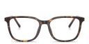 Shop Dolce & Gabbana Logo Signature Wide Square Eyeglasses online.