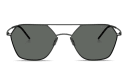 Shop GIORGIO ARMANI Engraved Logo Square Sunglasses online.