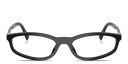 Shop MIU MIU Vertical Logo Oval Eyeglasses online.