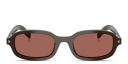 Shop PRADA Logo Signature Oval Sunglasses online.