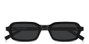 Shop SAINT LAURENT Logo Signature Rectangle Sunglasses online.