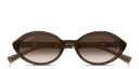 تسوق نظارات شمسية بامبو بإطار بيضاوي غوتشي أونلاين.