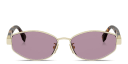 Shop FENDI Baguette Irregular Sunglasses online.
