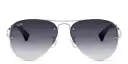 Shop Ray-Ban Unisex Half-Rim Pilot Sunglasses online.