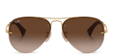 Shop Ray-Ban Unisex Half-Rim Pilot Sunglasses online.