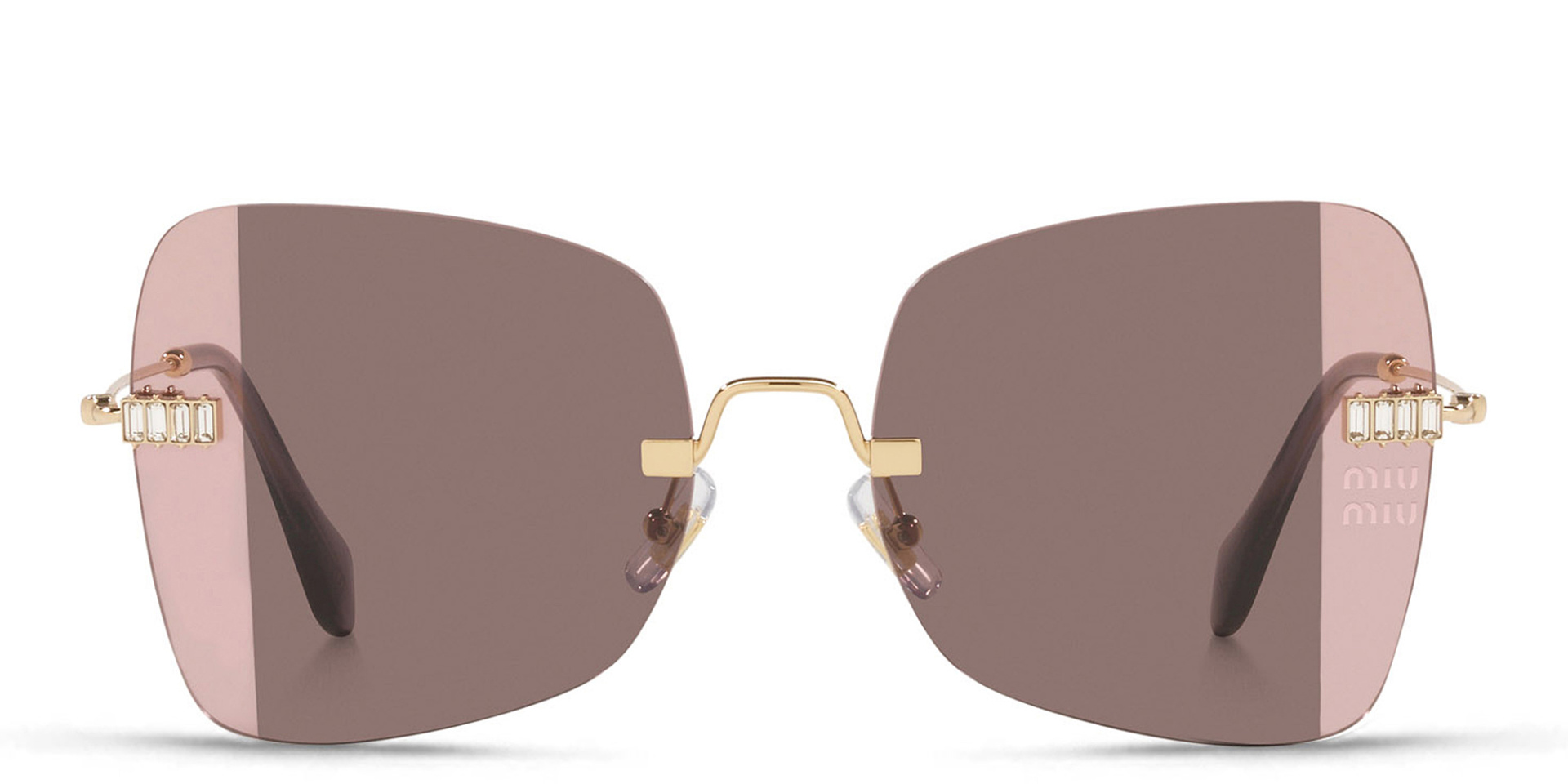 Buy MIU MIU Rimless Irregular Sunglasses Online | MAGRABi UAE