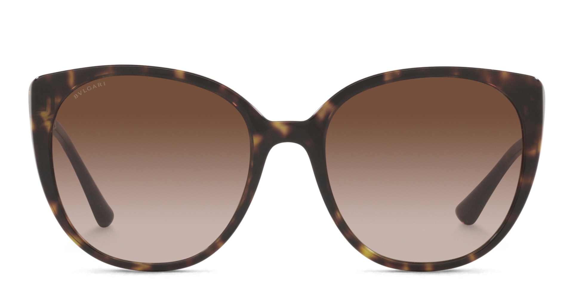 Bvlgari Tortoiseshell Cat Eye Sunglasses with Brown Gradient Lenses Bvlgari BV8256 549613-53 Havana On Transparent Brown / Brown  main image 2