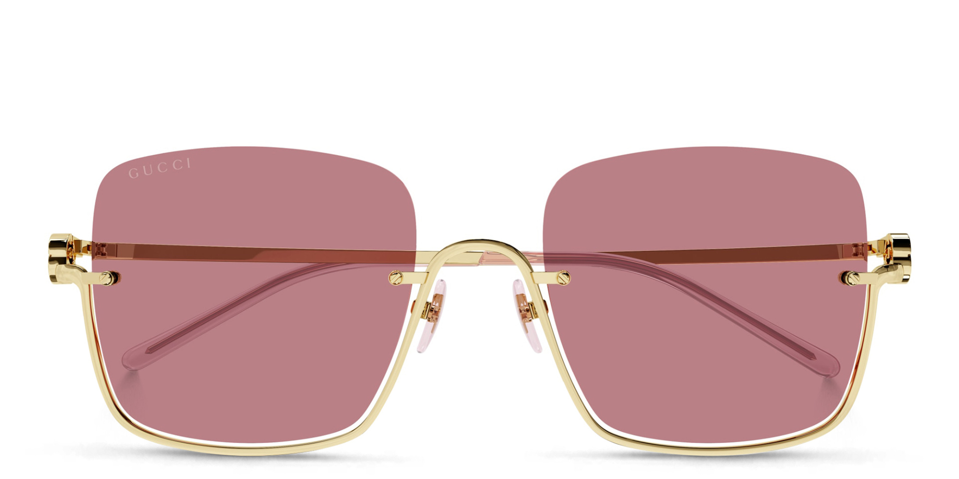 Buy GUCCI Half-Rim Square Sunglasses Online | MAGRABi KSA