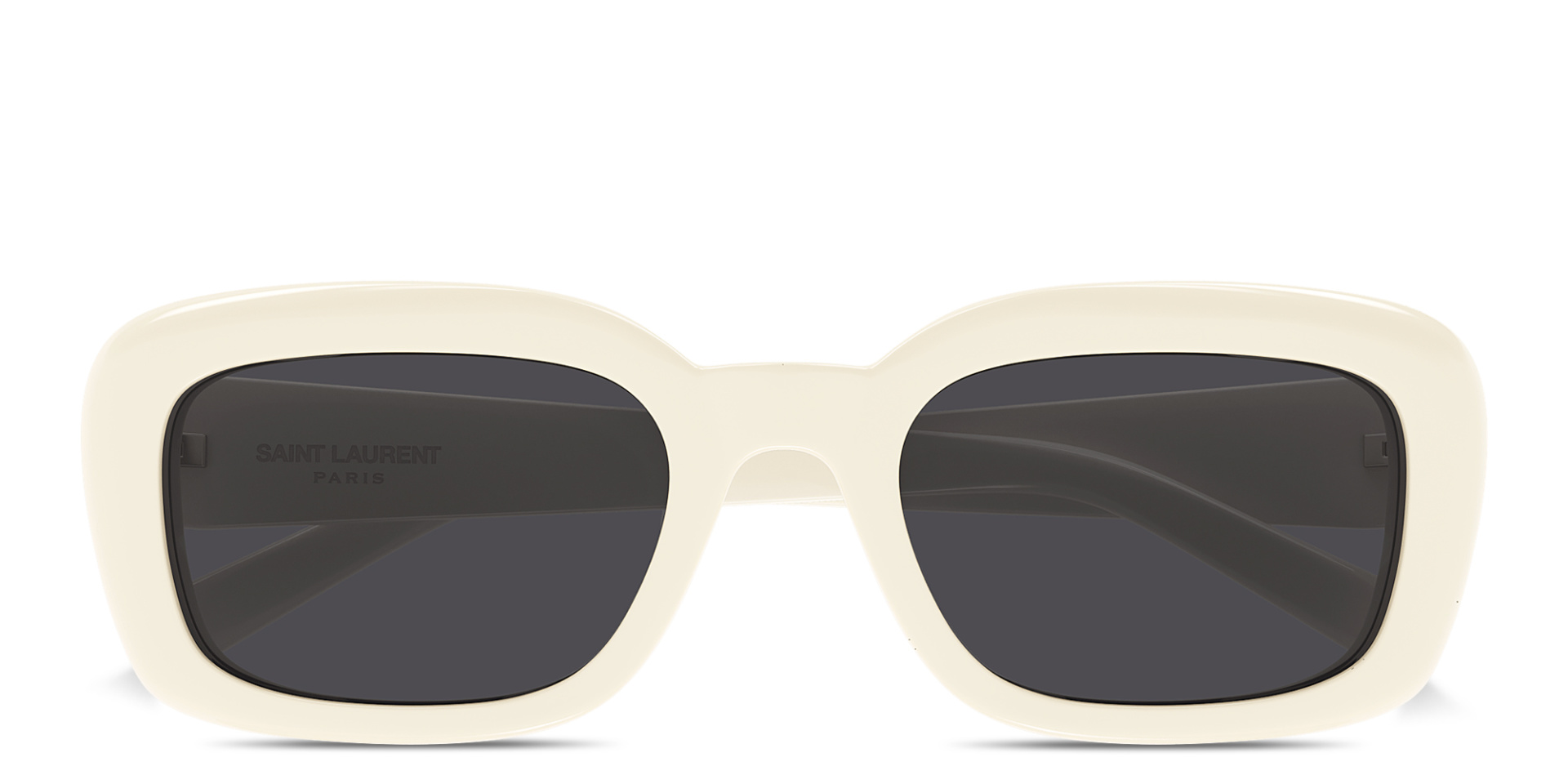 Saint Laurent White Rectangular Sunglasses with Dark Lenses Saint Laurent SL M146/K Sunglasses | Select Eyewear main image 3