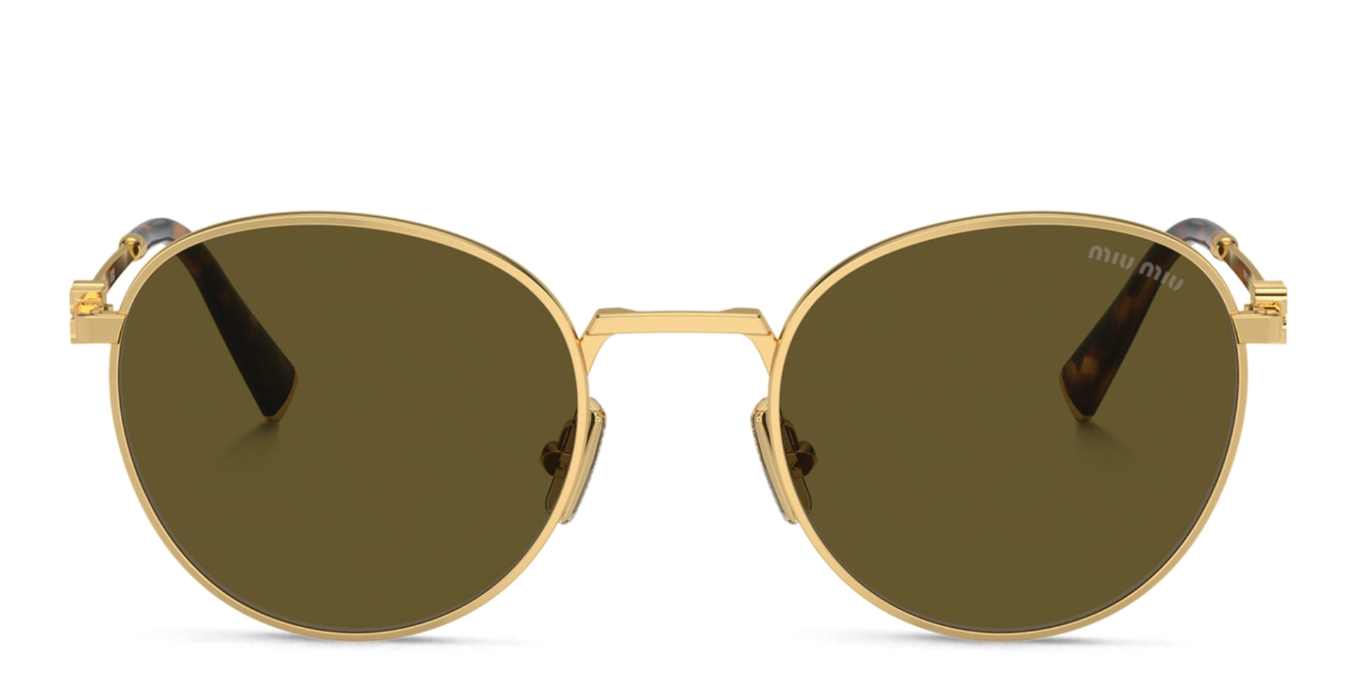 mimami♪ Buy MIU MIU Vertical Logo Round Sunglasses Online | MAGRABi Egypt