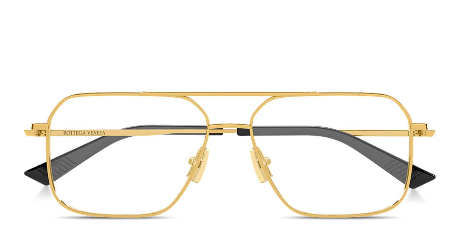 Buy BOTTEGA VENETA Logo Signature Wide Aviator Eyeglasses Online