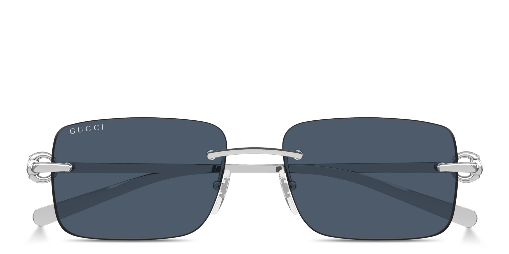Buy GUCCI Horsebit Rimless Rectangle Sunglasses Online | MAGRABi Egypt