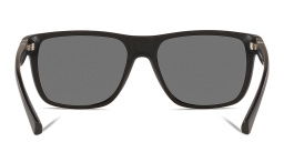 Emporio Armani Square Sunglasses in Matte Black – Product Photo 4