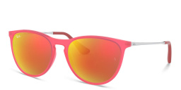 Ray-Ban Junior Kids Erika Round Sunglasses in Pink – Product Photo 2