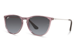 Ray-Ban Junior Kids Erika Panthos Sunglasses in Transparent Violet – Product Photo 2