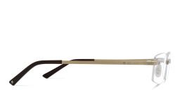 Cartier Santos de Cartier Unisex Eyeglasses in Gold – Product Photo 3