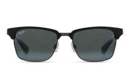 Maui Jim Kawika Unisex Rectangle Sunglasses in Black – Product Photo 1