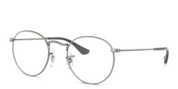 Ray-Ban Round Metal Optics Eyeglasses in Ruthenium – Product Photo 2