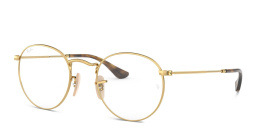 Ray-Ban Round Metal Optics Eyeglasses in Gold – Product Photo 2