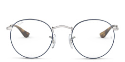 Round Metal Optics Eyeglasses من راي بان بلون فضي - صورة المنتج 1