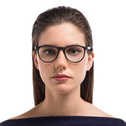 Ray-Ban Erika Optics Round Eyeglasses in Black – Product Photo 5