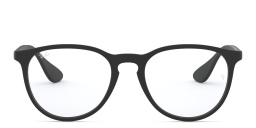 Ray-Ban Erika Round Eyeglasses in Black – Product Photo 1