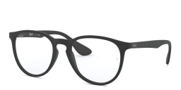 Ray-Ban Erika Optics Round Eyeglasses in Black – Product Photo 2