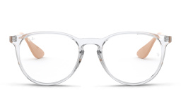 Ray-Ban Erika Round Eyeglasses in Transparent – Product Photo 1