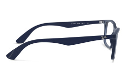 Ray-Ban Unisex Square Eyeglasses in Transparent Blue – Product Photo 3