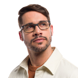 Ray-Ban Optics Unisex Rectangle Eyeglasses in Havana – Product Photo 7