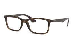 Ray-Ban Optics Unisex Rectangle Eyeglasses in Havana – Product Photo 2