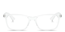 Ray-Ban Optics Unisex Rectangle Eyeglasses in Transparent – Product Photo 1