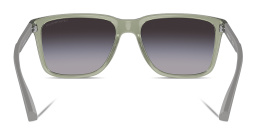 Emporio Armani Logo Square Sunglasses in Green – Product Photo 4