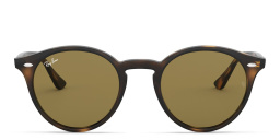 Ray-Ban Unisex Round Sunglasses in Light Havana – Product Photo 1