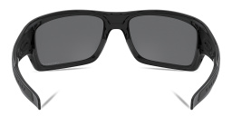 نظارة شمسية مستقطبة توربين بإطار مستطيل من اوكلي بلون أسود لامع - صورة المنتج 4