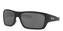 Oakley TURBINE™ Rectangle Polarized Sunglasses in Polished Black – Product Photo 2
