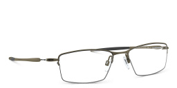 Oakley Lizard™ Half-Rim Rectangle Eyeglasses in Pewter – Product Photo 4